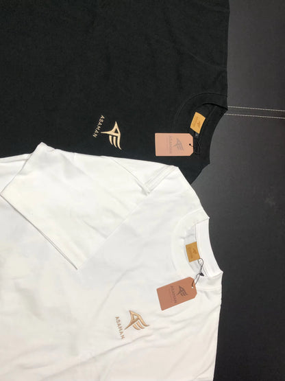 T-shirt oversize Asaman noir et blanc