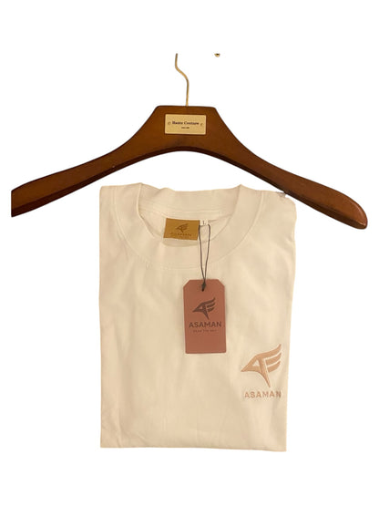 T-shirt oversize Asaman noir et blanc